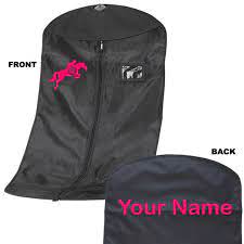 Personalised Suit Garment Bag Carrier Show Equestrian Horse Shoe Design Horse Pony Jodpur Personalized Garment Bag Horse Shoe