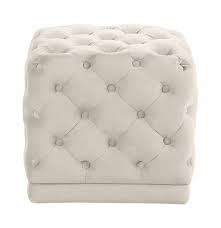 Check spelling or type a new query. Stella Cream Velvet Ottoman Stool By Meridian Furniture