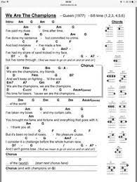 We Are The Champions We Are The Champions Music Chords Acoustic Guitar Chords