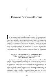 That is usually followed by a breast core biopsy, in which a how often do you give a second opinion that substantially changes a diagnosis? 6 Delivering Psychosocial Services Meeting Psychosocial Needs Of Women With Breast Cancer The National Academies Press