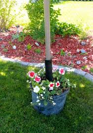 This was a fun and quick project that only required a few items to get. Diy Umbrella Stand And Planter