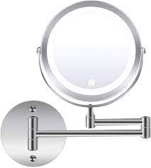 Also, a small room with a. Amazon Com Wall Mounted Makeup Mirror 1x 10x Magnification 360 Degree Rotation Double Sided Led Lighted Vanity Mirrors For Bathroom Ac Adapter Or Battery Operated Kitchen Dining