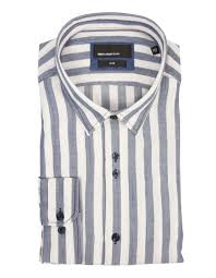 Remus Uomo Ashton Slim Fit Striped Shirt - Blue - Shirts from Fields  Menswear UK
