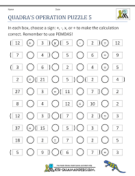 Printable Math Puzzles 5th Grade Maths Puzzles Printable Crossword Puzzles Printable Puzzles