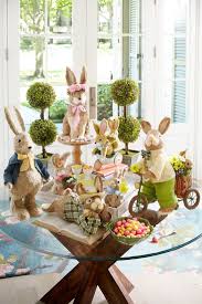 Come Meet The Residents Of Pier 1 S Hop Town Our Quaint Easter Village Of Handcrafted Easter Bunny Decorations Diy Easter Decorations Easter Table Decorations