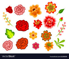 High quality latina inspired art prints by independent artists and designers from around the world. Mexican Flowers Isolated On White Decoration For Day Of The Dead Download A Free Preview Or High Qu Mexican Flowers Flower Illustration Floral Pattern Vector