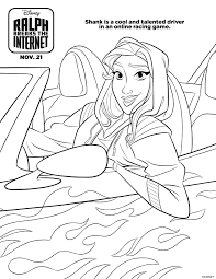Cool coloring «princess vanellope von cupcake», which you can print on an a4 sheet or color online. Free Ralph Breaks The Internet Coloring Sheets To Print At Home Hispana Global