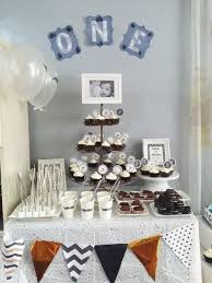 Birthday Party Ideas For One Year Old Boy Diy Party Ideas And Celebration For Baby S One Year Birthday Theme Black White And Gold Boys 1st Birthday Party Ideas One Year Birthday Baby Party Ideas Boy