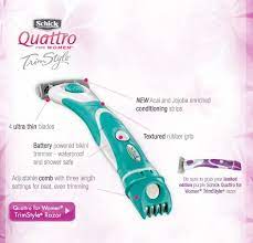 I remember seeing the tv commercial for schick quattro trimstyle a year or so ago: Schick Quattro For Women Trimstyle Absolutely Every Woman Should Own One Of These No More Shaving Bumps Or Irritati Bikini Razor Bikini Trimmer Shaving Bumps
