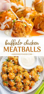 Buffalo Chicken Meatballs Recipe Chicken Meatball Recipes Ground Chicken Recipes Chicken Meatballs