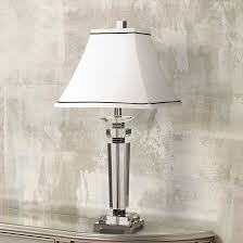 Vienna Full Spectrum Square Crystal Column Table Lamp 40429 Lamps Plus In 2020 Table Lamp Crystal Table Lamps White Lamp Shade
