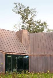 15 Copper Clad House By Graux Baeyens Architecten Maison Unifamiliale Maison Et Papier Peint Effet Brique
