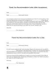 Business reference letters are mostly prevalent for b2b (business to business) deals where in a lot of background check of the firm you may also see free reference letter templates. Free Thank You Letter For Recommendation Template With Samples Pdf Word Eforms