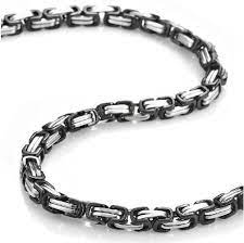Chains For Men Chrome Chain Necklace Chrome Plated Chain Mens Chains Online Buy Mens Chains Online Bu Mens Chain Necklace Men S Necklace Silver Black Chain