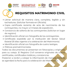 En estados unidos y en otros países, el matrimonio es un evento de carácter público en donde lo religioso obedece lo estipulado por las leyes. Quieres Casarte Conoce Los Registro Civil Fortin Facebook