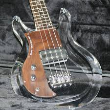 Jbt4199 Left Hand Dan Armstrong Ampeg 4 Strings Acrylic Body Electric Bass Guitar Crystal Guitar Rosewood Pickguard Ltd Bass Guitars Bass Guitar