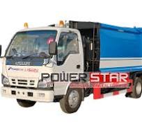 Moldova customer made Hydraulic pressed garbage truck Isuzu ...