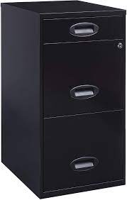 The file cabinet features an adjustable pencil tray to make your selected material for durability: Buy Office Dimensions 18 Deep 3 Drawer Metal Organizer File Cabinet With Oval Handles Black Online In Poland B077f3z6h2
