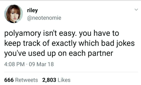 Polyamory Tumblr Post Polyamory Memes Funny Memes