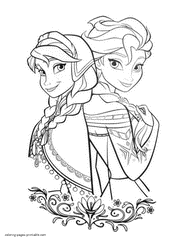 This time, elsa, anna and her company go on a long journey to the north to find out the truth of their native country, to reveal the ancient secrets of the royal family, as well as to understand the reasons for the the collection contains more than 90 beautiful coloring pages featuring frozen 2 characters. Frozen Coloring Pages Free Printable Pictures For Girls