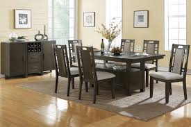Enjoy The Pageantry Of Dining With This Formal Dining Set That Features A Large Table St Dining Room Sets Dining Room Table Set Contemporary Dining Room Tables