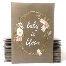 Baby in bloom baby shower boy. Amazon Com Baby Shower Party Favors For Guests Baby In Bloom Seed Packets Pink Floral Accents And Greenery Already Filled Pack Of 20 Baby