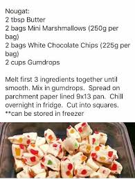 Gumdrop Nougat Can use jelly tots instead | Candy recipes, Recipes, Holiday  sweets treats