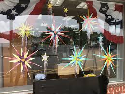If you are looking to make some of the best holiday decor around, think diy christmas decorations this year. Window Display At Village Paint And Decorating The Fireworks Are Made Out Of Benjamin Moore Paint Chips Window Crafts For Kids Benjamin Moore Paint Crafts