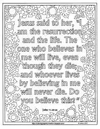 Lent Day 21print And Color Page With John 11 25 26 Bible Verse Bible Verse Coloring Page Detailed Coloring Pages Free Coloring Pages