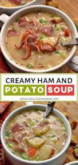 Creamy Ham And Potato Soup Recipe Ham And Potato Soup Ham Soup Soup And Sandwich