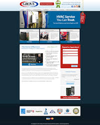 Grove Heating Cooling Webdesign Portfolio Hvac Portfolio Web Design Hvac Services Web Design