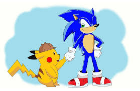 Detective Pikachu And Sonic By Slc Universeart On Deviantart Sonic Kids Cartoon Characters Sonic The Movie