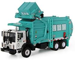 Amazon Com Garbage Truck Toy Model 1 43 Scale Metal Diecast Recycling Clean Trash Garbage Rubbish Waste Transport Truc Garbage Truck Toy Trucks Rubbish Truck