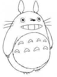 Japanese Ar Coloring Pages Totoro Drawing Totoro My Neighbor Totoro