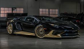 Black And Gold Lamborghini Wallpaper Black And Gold Lamborghini Aventador S Is One Of The Last Carscoops Gold Lamborghini Lamborghini Aventador Classic Cars