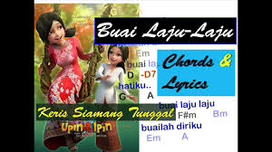 Create and get +5 iq. Buai Laju Laju Ernie Zakri Ost Upin Ipin Keris Siamang Tunggal Chord Lirik Youtube