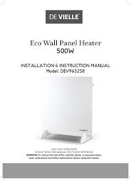 Maybe you would like to learn more about one of these? Eco Wall Panel Heater Manualzz
