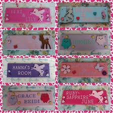 Girls Bedroom Door Name Plaques Any Name Names By Fairylanddecor Name Plaques Bedroom Door Signs Personalized Bedroom