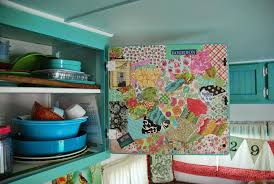 Inside Cabinet Door Decoupage Trailer Decor Painting Cabinets Inside Cabinets