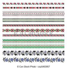 Vector Ukrainian Embroidery Ornament Stock Illustration Royalty Free Illustrations Cross Stitch Projects Ideas Embroidery Ornaments Cross Stitch Designs