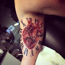 While designs involving nothing but a pocket watch look awesome, you could also consider combining the pocket watch with other elements for a more. Heart Shape Clock Tattoo Novocom Top