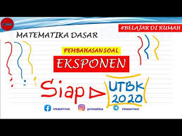 Contoh soal eksponen kelas 10 dan logaritma berikut pembahasan dan jawaban. New Seri Utbk Pembahasan Soal Eksponen Matematika Dasar Youtube