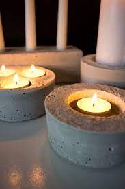Diy Concrete Candle Holders Nimidesign Concrete Candle Holders Diy Candle Holders Concrete Candle Holders Diy