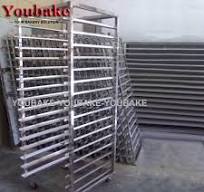 Commercial 201/304 Stainless Steel Bakery Cooling Rack Trolley Restaurant  Bakery Bread Cake Baking Tray Rack Trolley