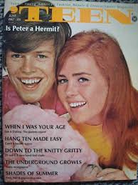 TEEN 1967 JUNE HERMAN'S HERMITS' PETER NOONE AND PATTI O'HERLIHY COVER