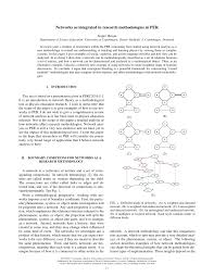 Types of research methods and example. Pdf Networks As Integrated In Research Methodologies In Per