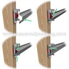 Metal Furring Hat Channel For Resilient Sound Clips Sound Proofing Home Theater Room Design Theater Room Design