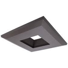 Upgrade to dramatic recessed lighting with halo. Patriot Lighting 5 6 Recessed Bronze Baffle Square Trim For Downlight At Menards