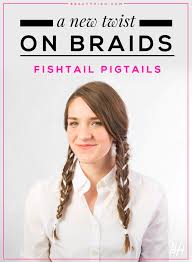 Pigtail french braids + waffle knit sweater #frenchbraid. A Gif Hair Tutorial On Fishtail Pigtails Stylecaster