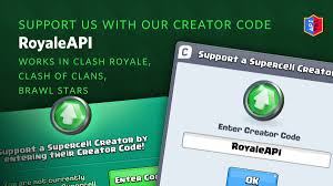 You can enter our site whenever you want to be able to use the generator. Royaleapi On Twitter Support Us With Our Creator Code Royaleapi Works In Clash Royale Clash Of Clans And Brawl Stars